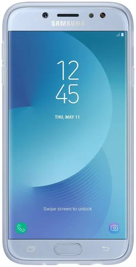 Samsung Jelly Cover Galaxy J7 (2017) Blauw afbeelding 2