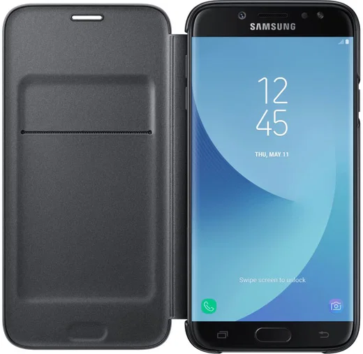 Samsung Galaxy J7 (2017) Wallet Case Zwart afbeelding 1