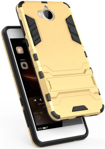 Huawei Y6 (2017) Hybride Kickstand Cover Goud afbeelding 6
