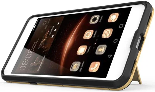 Huawei Y6 (2017) Hybride Kickstand Cover Goud afbeelding 7