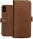 Rosso Deluxe Apple iPhone X / XS Hoesje Echt Leer Book Case Bruin afbeelding 14