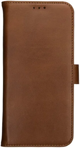 Rosso Deluxe Apple iPhone X / XS Hoesje Echt Leer Book Case Bruin afbeelding 13