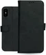 Rosso Deluxe Apple iPhone X / XS Hoesje Echt Leer Book Case Zwart afbeelding 14
