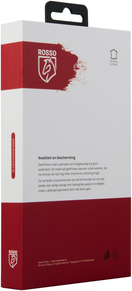 Rosso Deluxe OnePlus 5 Hoesje Echt Leer Pasjes Book Case Bruin afbeelding 14