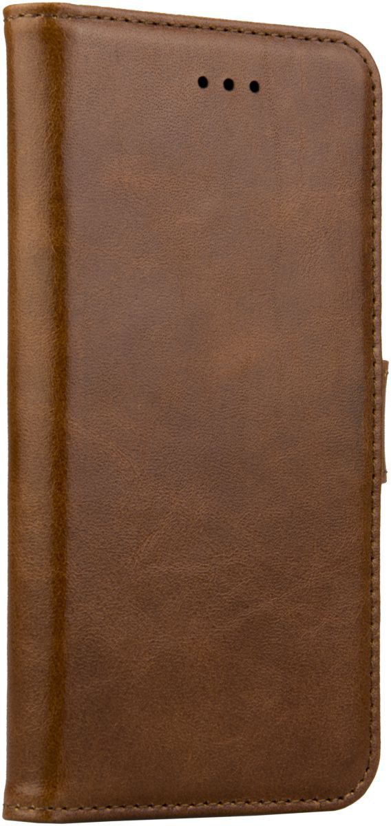 Rosso Deluxe OnePlus 5 Hoesje Echt Leer Pasjes Book Case Bruin afbeelding 5