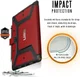Urban Armor Gear Metropolis iPad Air 2019 / Pro 10.5 2017 Hoes Rood afbeelding 4