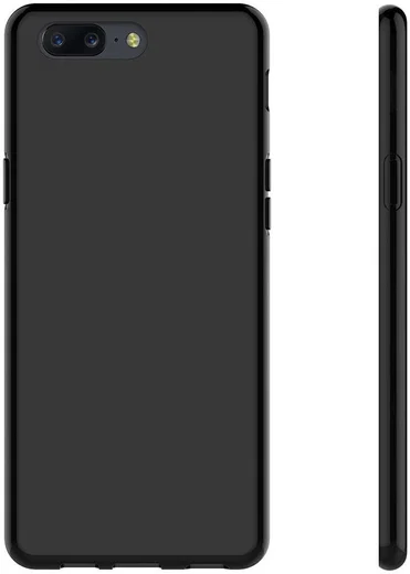 OnePlus 5 TPU Back Cover Hoesje Zwart afbeelding 2