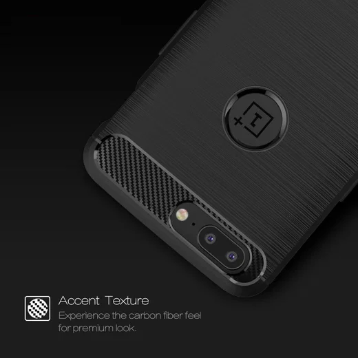 OnePlus 5 Hoesje Geborsteld TPU Blauw afbeelding 7
