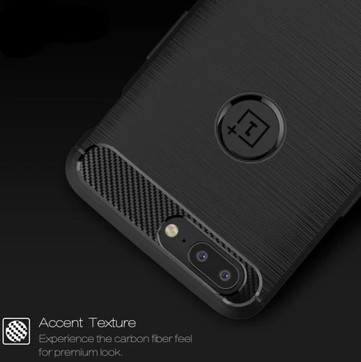 OnePlus 5 Hoesje Geborsteld TPU Rood afbeelding 5