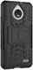 Robuuste Hybride Hoesje Motorola Moto E4 Zwart afbeelding 4