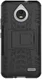 Robuuste Hybride Hoesje Motorola Moto E4 Zwart afbeelding 2