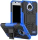 Robuuste Hybride Hoesje Motorola Moto E4 Blauw afbeelding 1