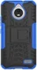 Robuuste Hybride Hoesje Motorola Moto E4 Blauw afbeelding 2