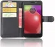 Motorola Moto E4 Portemonnee Hoesje Zwart afbeelding 1