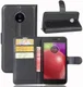 Motorola Moto E4 Portemonnee Hoesje Zwart afbeelding 4