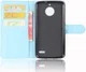 Motorola Moto E4 Portemonnee Hoesje Blauw afbeelding 4