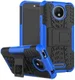 Robuust Hybride Motorola Moto C Plus Hoesje Blauw afbeelding 1