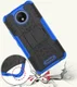 Robuust Hybride Motorola Moto C Plus Hoesje Blauw afbeelding 2