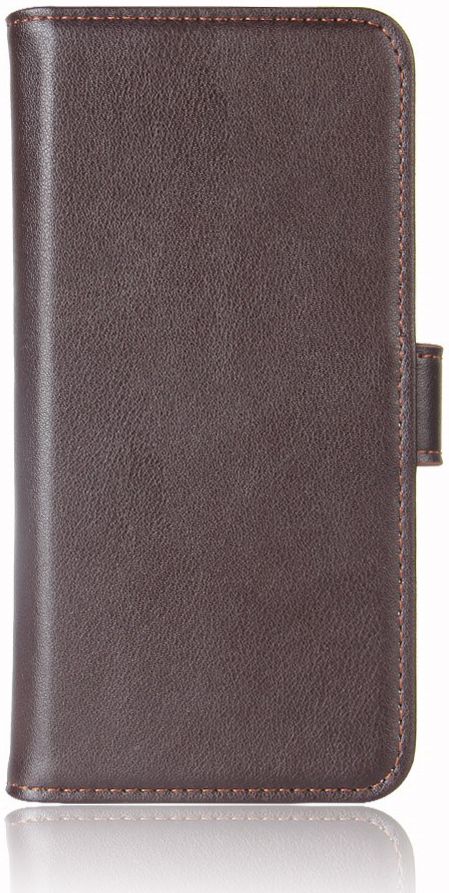 Nokia 6 Portemonnee Hoesje Kunst Leer Bruin afbeelding 2