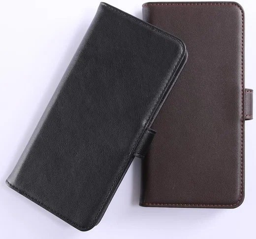 Nokia 6 Portemonnee Hoesje Kunst Leer Bruin afbeelding 9