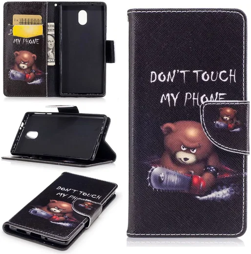 Nokia 3 Portemonnee Hoesje Print Teddy afbeelding 9
