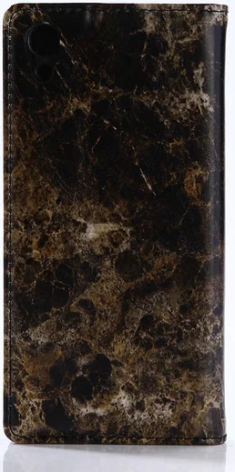 Sony Xperia XA1 Marmer Portemonnee Hoesje Zwart afbeelding 4