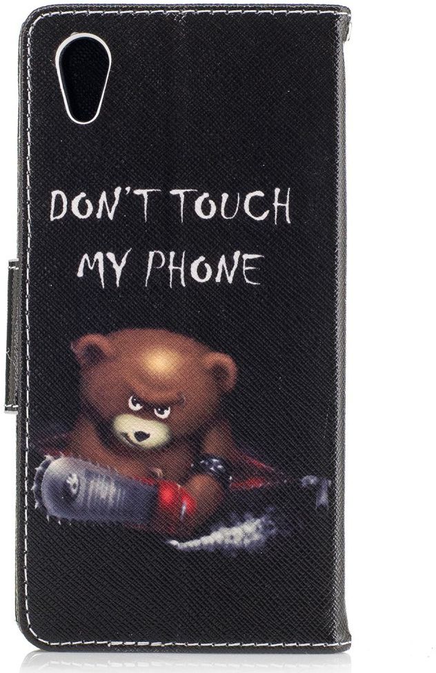 Sony Xperia XA1 Portemonnee Hoesje met Print Teddy afbeelding 5