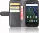 Echt Leren Huawei Y6 (2017) Hoesje Zwart afbeelding 1