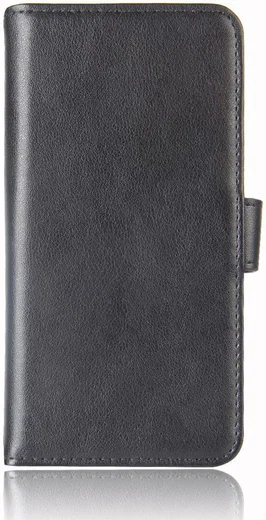 Echt Leren Huawei Y6 (2017) Hoesje Zwart afbeelding 2