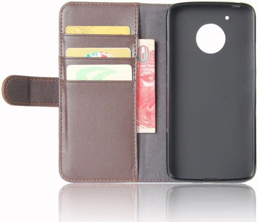 Echt Leren Motorola Moto G5 Hoesje Bruin afbeelding 8