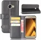 Echt Leren Samsung Galaxy A5 (2017) Portemonnee Hoesje Zwart afbeelding 10