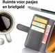 Echt Leren Samsung Galaxy A5 (2017) Portemonnee Hoesje Zwart afbeelding 3