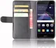Echt Leren Huawei P8 Lite (2017) Portemonnee Hoesje Zwart afbeelding 1