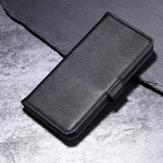 Echt Leren Huawei P8 Lite (2017) Portemonnee Hoesje Zwart afbeelding 9