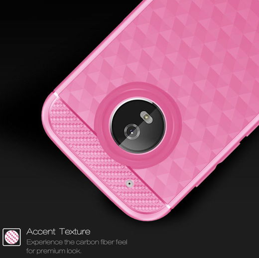 Motorola Moto G5 Plus Siliconen Hoesje Roze afbeelding 4