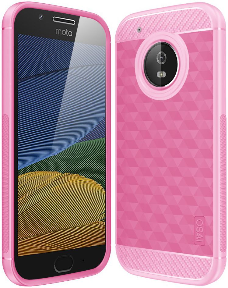 Motorola Moto G5 Plus Siliconen Hoesje Roze afbeelding 5