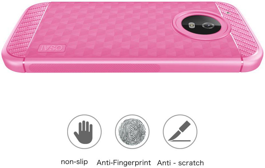 Motorola Moto G5 Plus Siliconen Hoesje Roze afbeelding 6