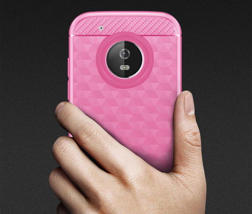 Motorola Moto G5 Plus Siliconen Hoesje Roze afbeelding 8