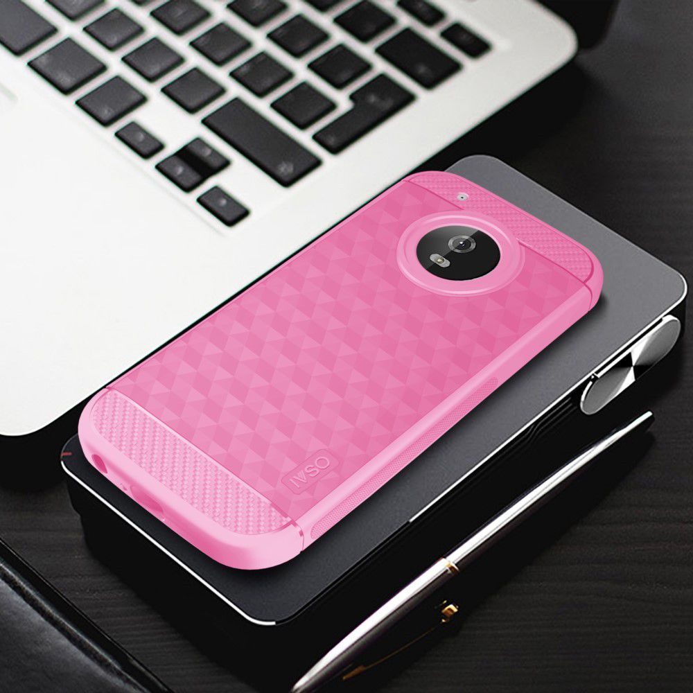 Motorola Moto G5 Plus Siliconen Hoesje Roze afbeelding 9