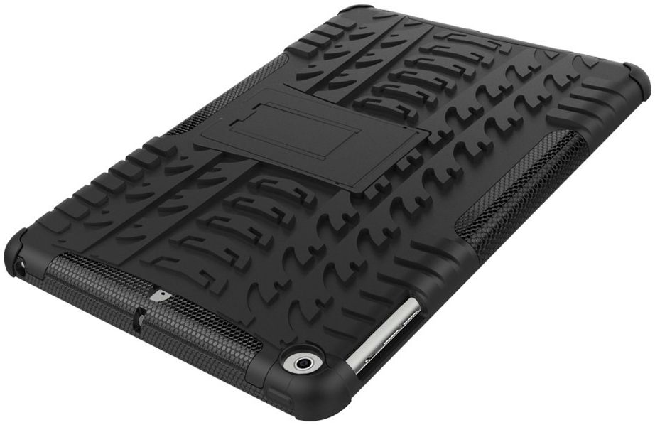 Apple iPad 9.7 2017 Tyre Pattern Hybrid Case Zwart afbeelding 12
