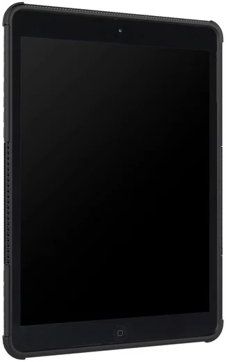 Apple iPad 9.7 2017 Tyre Pattern Hybrid Case Zwart afbeelding 2