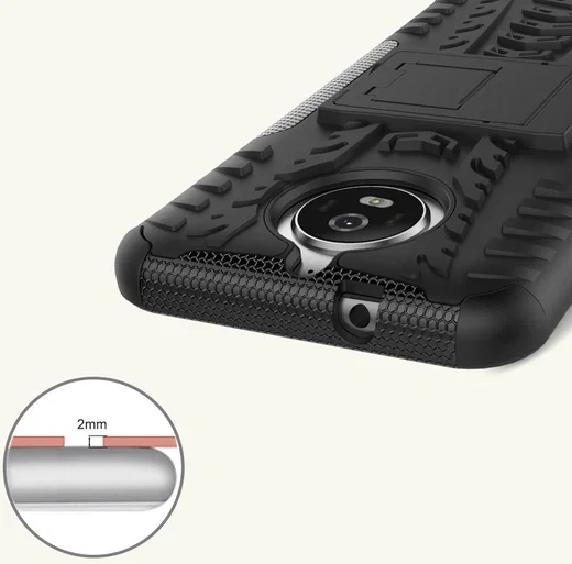 Hybride Motorola Moto G5S Back Cover Zwart afbeelding 11