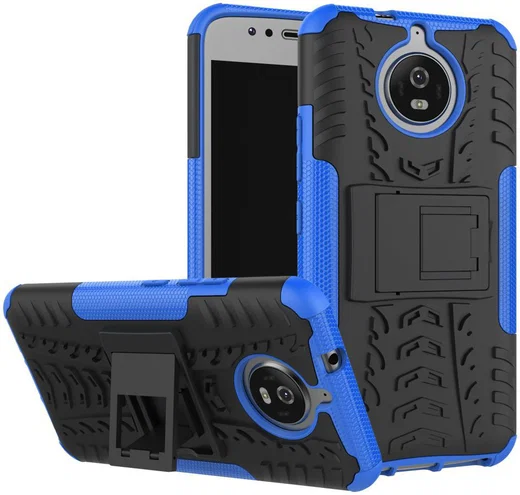 Hybride Motorola Moto G5S Back Cover Blauw afbeelding 1