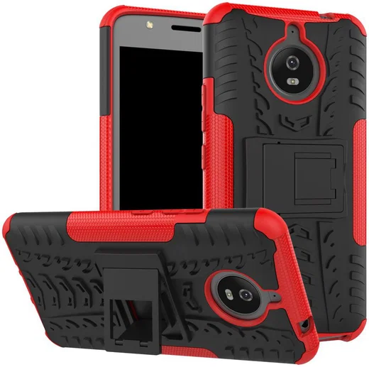 Hybride Motorola Moto E4 Plus Hoesje Rood afbeelding 1