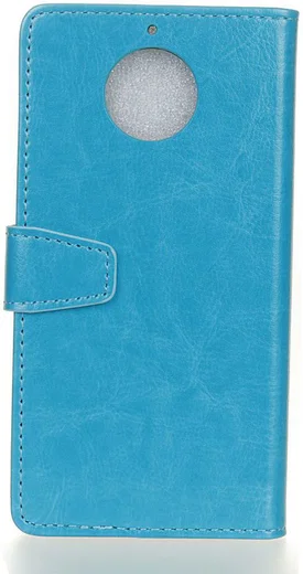Motorola Moto G5S Portemonnee Hoesje Blauw afbeelding 2