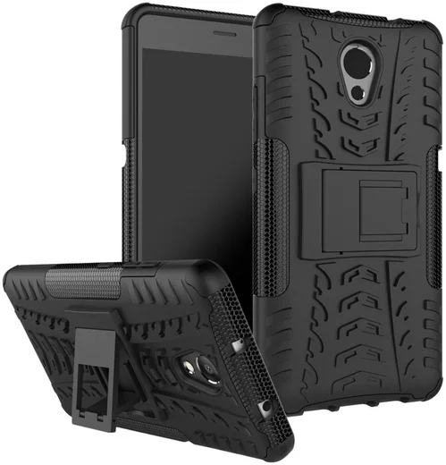 Lenovo P2 Hybride Kickstand Hoesje Zwart afbeelding 1