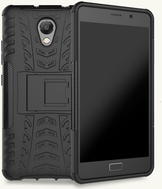 Lenovo P2 Hybride Kickstand Hoesje Zwart afbeelding 12