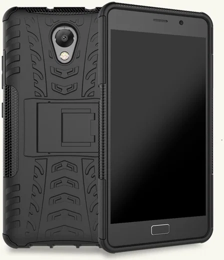 Lenovo P2 Hybride Kickstand Hoesje Zwart afbeelding 12