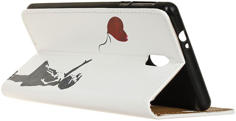 Samsung Galaxy J3 (2017) Print Portemonnee Hoesje Balloon Girl afbeelding 5