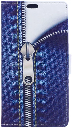 Samsung Galaxy J3 (2017) Print Portemonnee Hoesje Blauw afbeelding 1